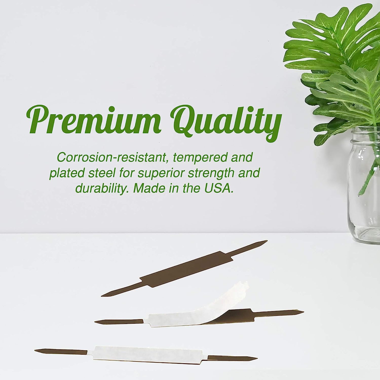 OLYMPX 100 Pcs of 1” Capacity Premium Self Adhesive Prong Paper Fastener Bases, 2.75 Inch Center for Paper File Clip Folder Accessories, 100 per Box - Image 5